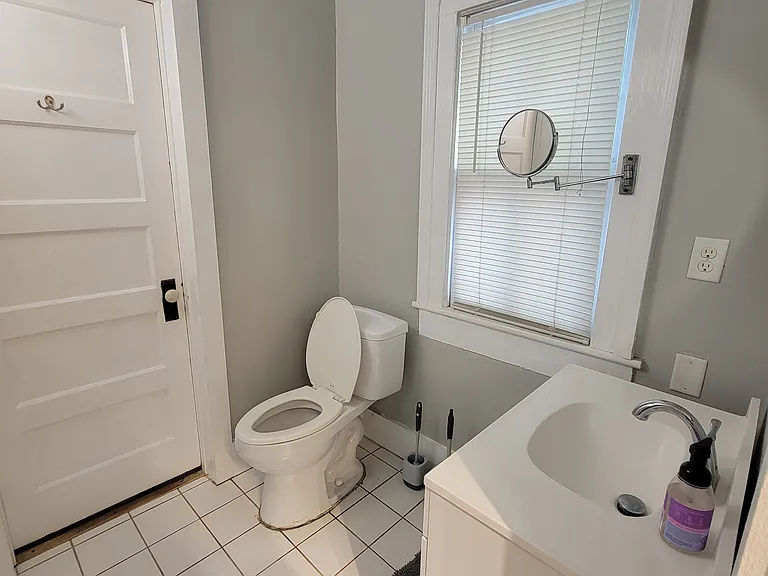 Bathroom. Door is attached to master bedroom