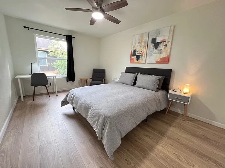 Bedroom 1 with walk-in closet