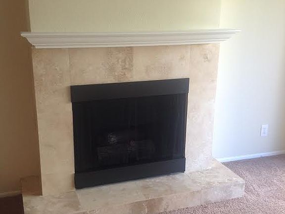 granite gas fire place