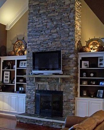 Fireplace w/ built ins