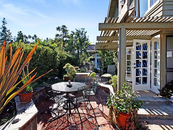 Garden seating area
