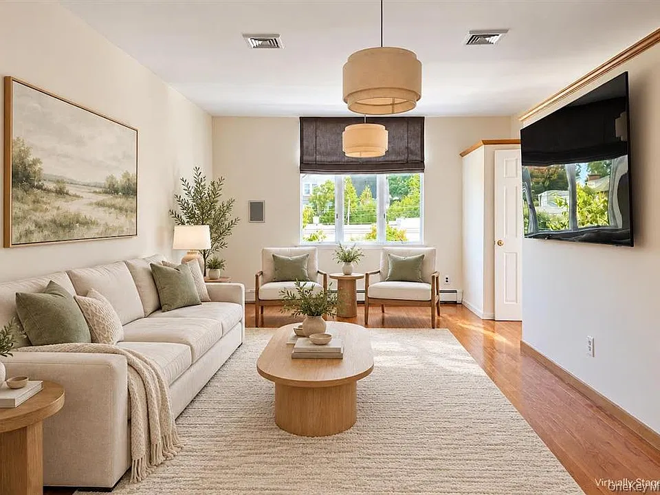 Living rm staged