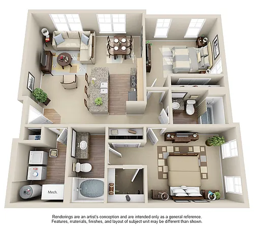 Floor plan B2 Bay