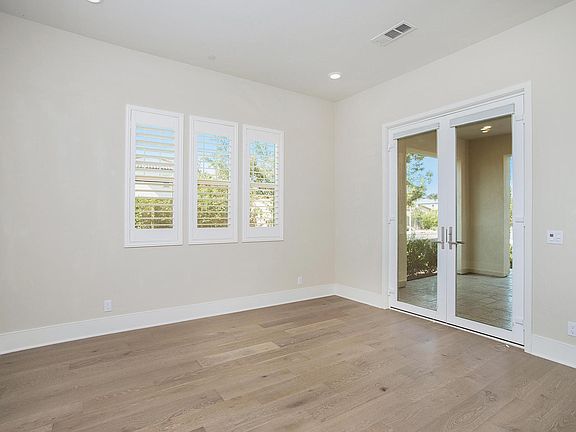 Home office with French door to the front