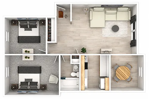 Floor plan 2 Bedroom