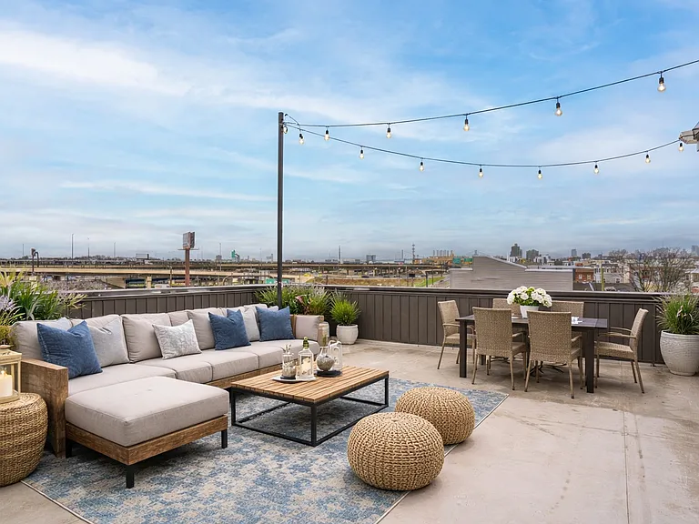 Virtually Staged Roof Deck (this space is oversized and private)