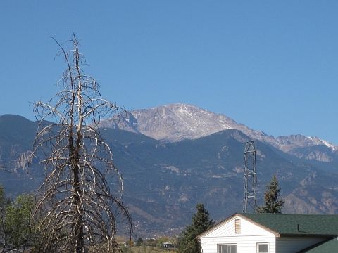 View of Pikes Peak.