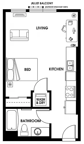 Floor plan S1 Studio