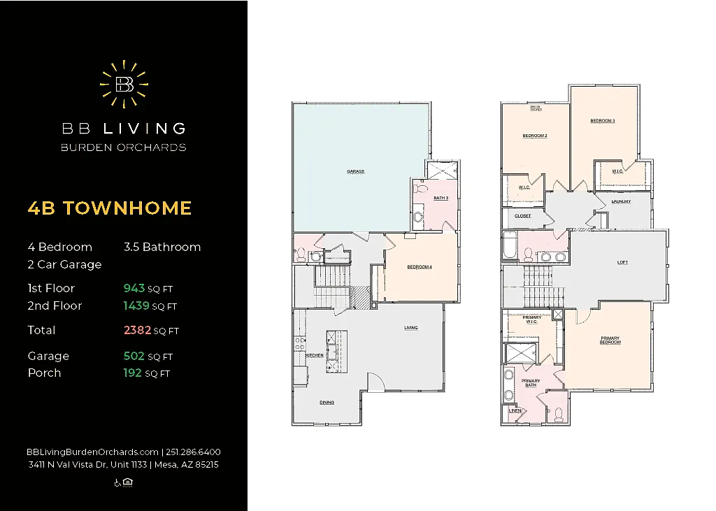 Floor plan 4B-TH