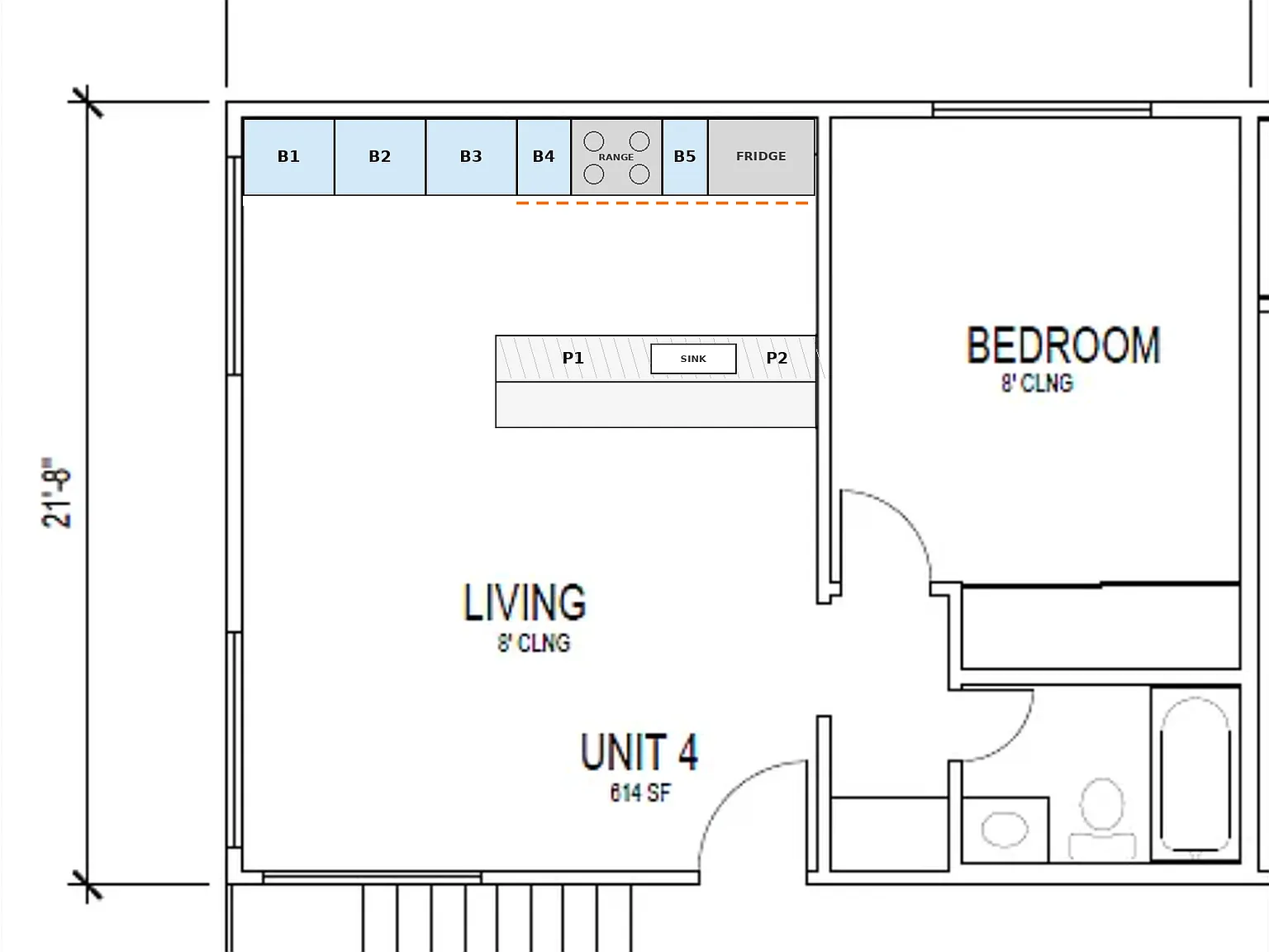 1 bed, 614 sqft, $2,795 — Photo 2
