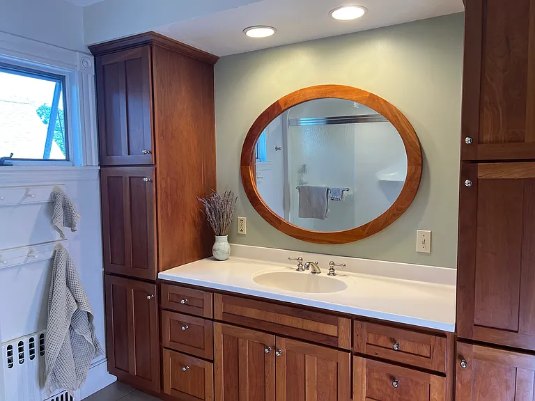 Third floor bathroom with bathtub and shower