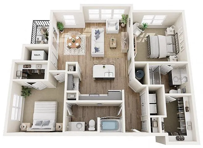 Floor plan B3