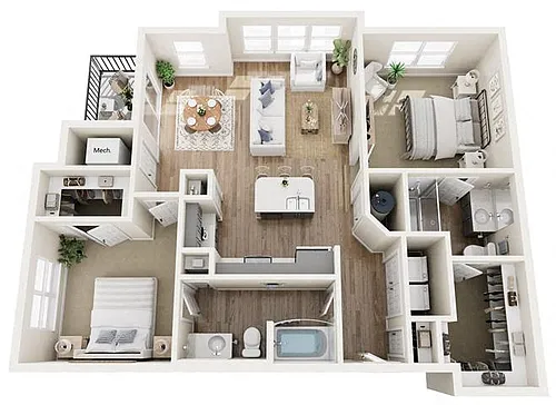 Floor plan B3