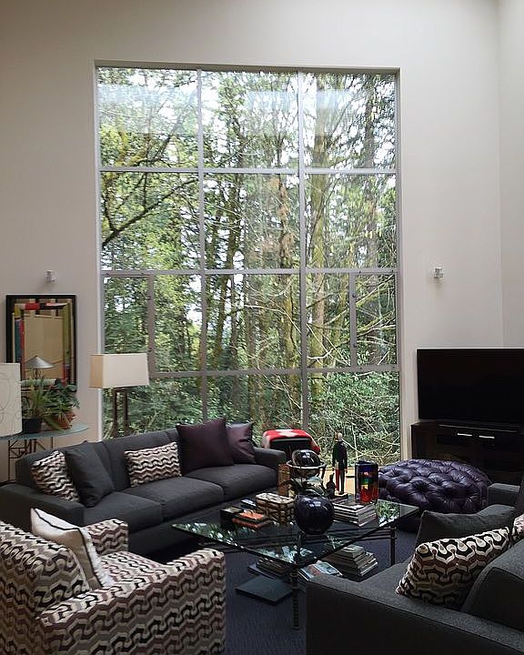 Living room w/ view.
