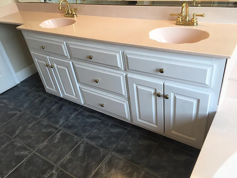 Master bathroom area