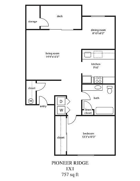 Floor plan 1X1