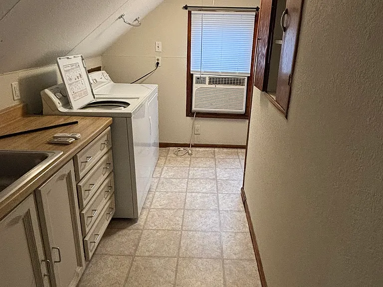 In unit laundry. Washer/dryer included
