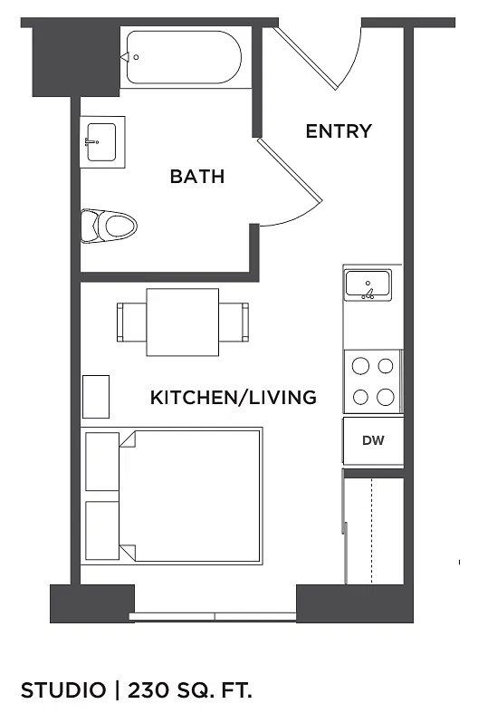 Floor plan Studio C