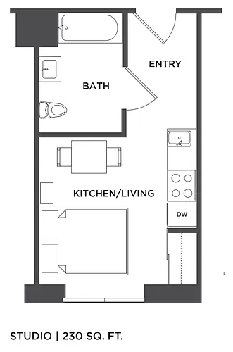 Floor plan Studio C