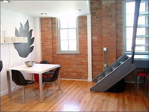 Open main room with vaulted ceilings