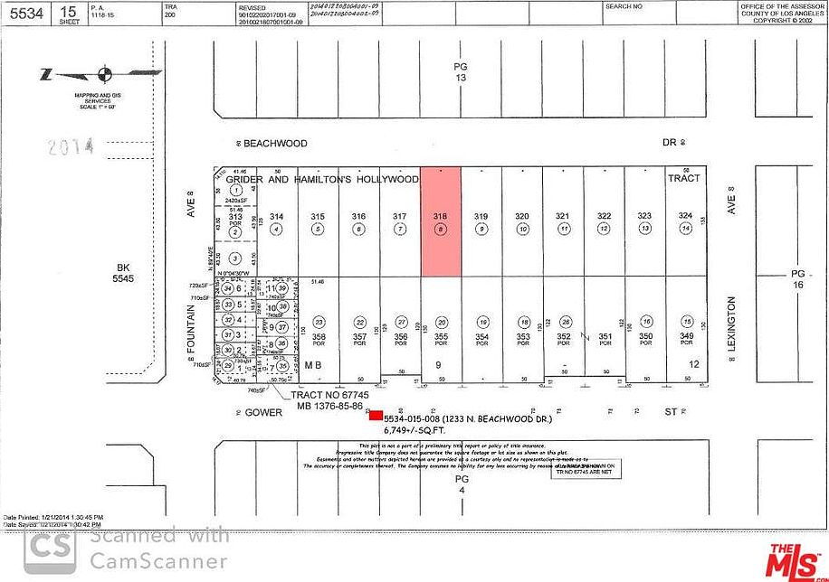 2nd image of 1233 N Beachwood Dr