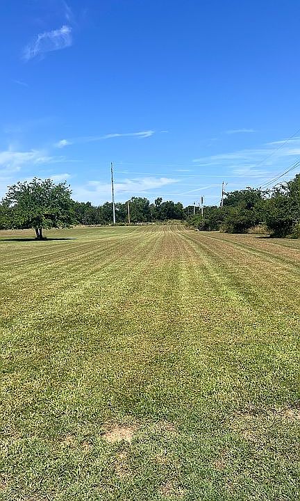 Looking west to east