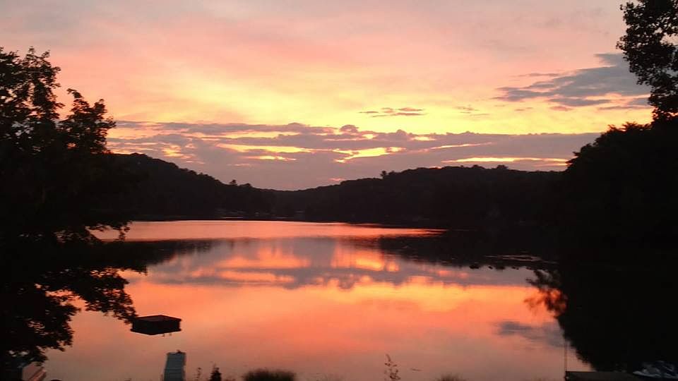 View of lake from home