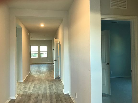 Hall leading to family room