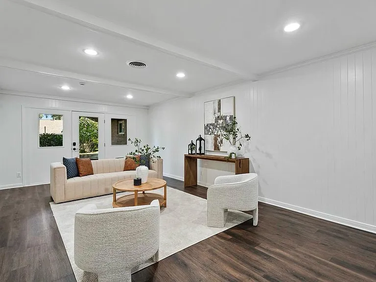 Large family room with direct access to backyard.