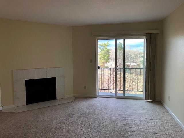 Cozy living room with connected balcony