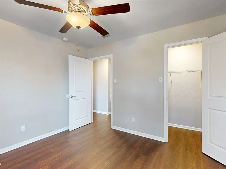 Unit bedroom and closet