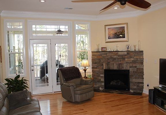Stone Fireplace