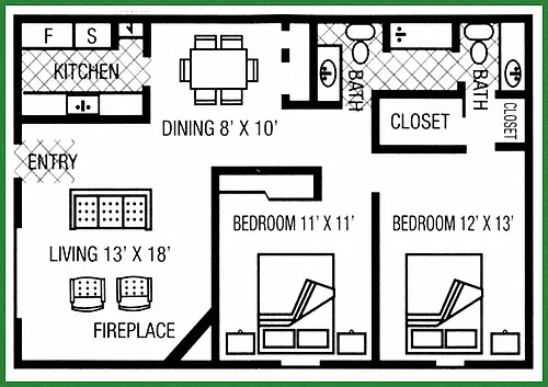 Floor plan Iris W/D