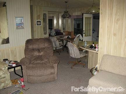 partial living room dining area