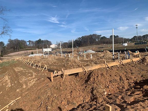 Homesite Construction Progress Front of Homesite from side rear