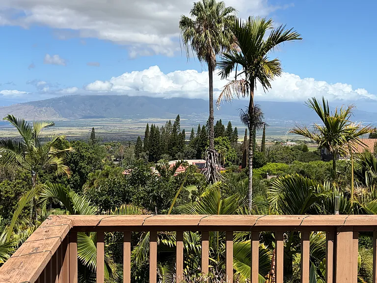 Looking at the Central Valley View from the Deck