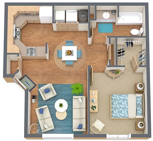 Floor plan 1X1