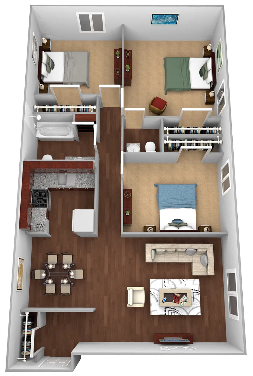 Floor plan 3 Bed / 1.5 Bath