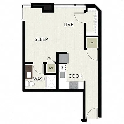 Floor plan Studio-S1