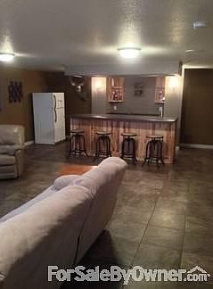 Basement Rec Room with large bar