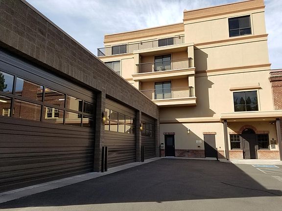 Back of Building with Extra Tall Garage Bays