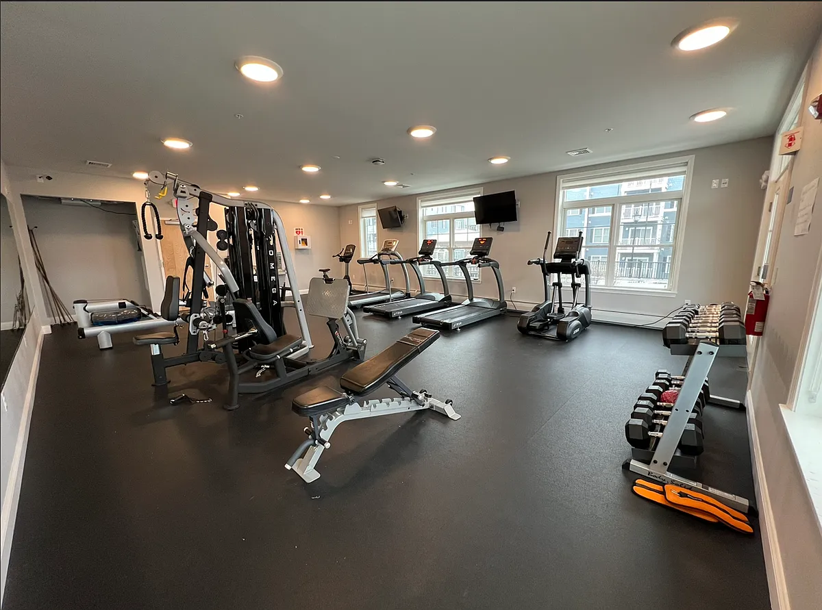 Community Fitness Room located within 60 Severance Green. - Severance Corners
