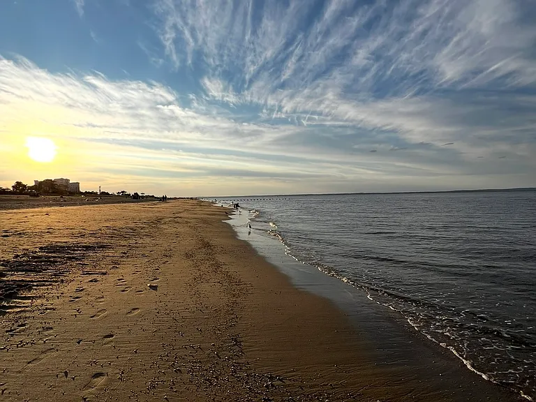 Sunsetting on Keansburg beach