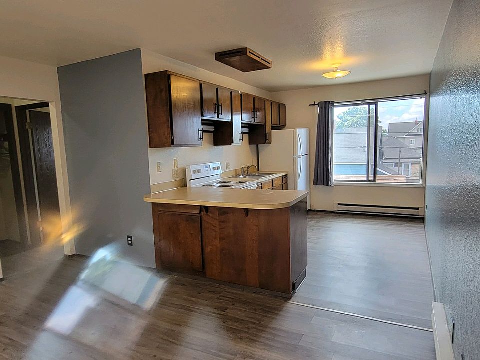 Kitchen opens up to the living area. Most units have lovely views, corner windows/or skylight,
