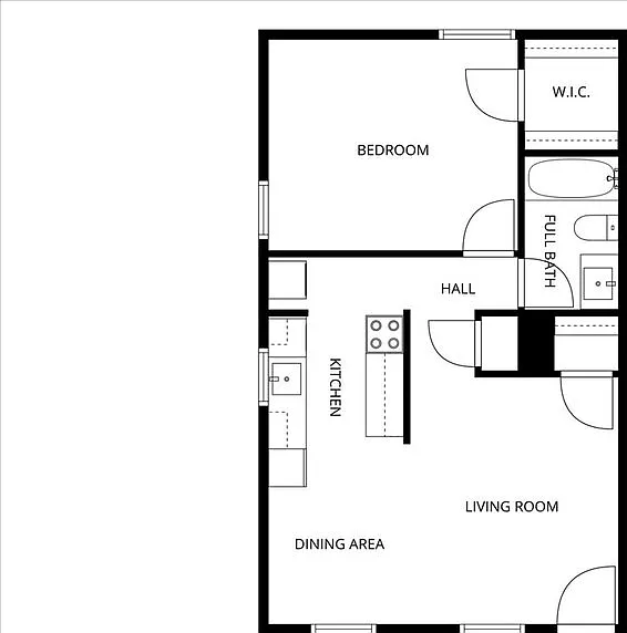 1 bed, 1.0 bath, 650 sqft, $1,099 — Photo 2