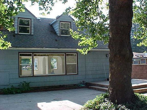 Rear of home