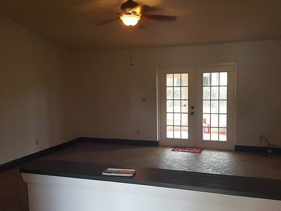 Living room with french door