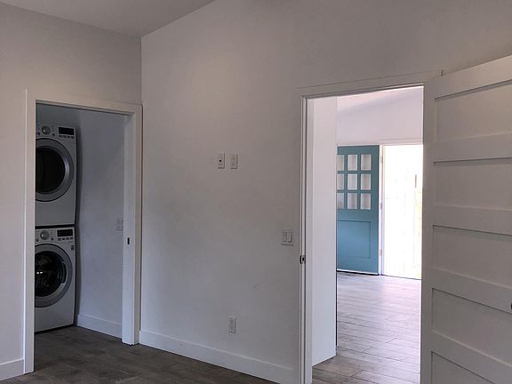 View from the bedroom looking into the living room