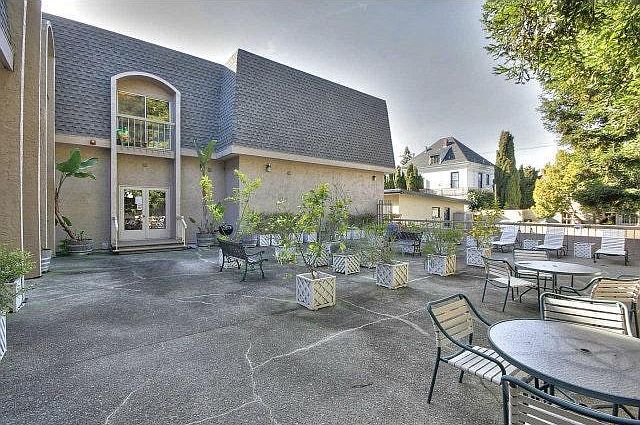 outdoor common area in the complex