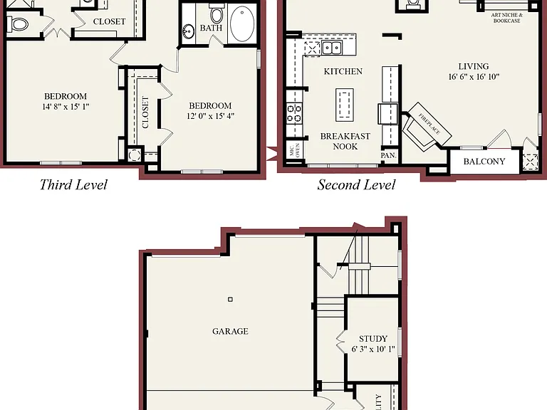 B11-Townhome floor plan Manchester State Thomas